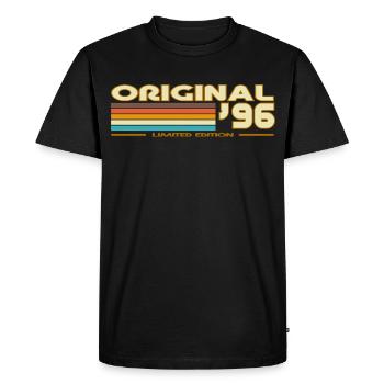 Original 96 Arc-en-Ciel Retro - T-shirt Premium bio Homme - noir - Devant - Nico (187cm)