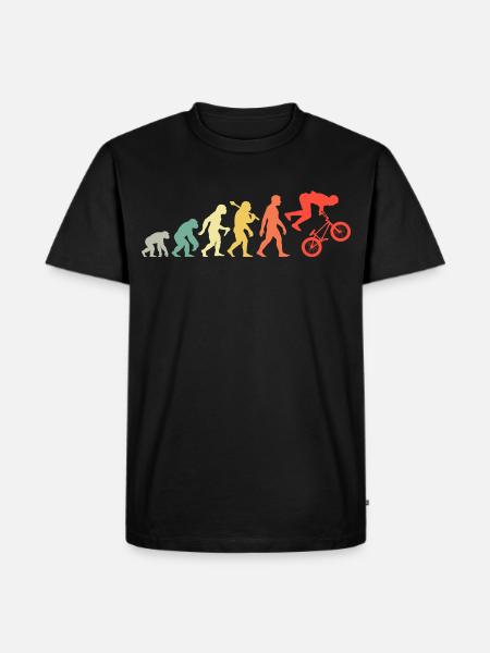 BMX Rider - Lustige BMX-Evolution Für Biker - Männer Premium Bio T-Shirt - Schwarz