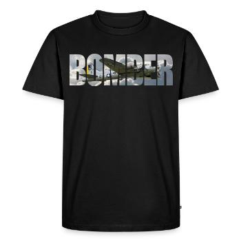 bombardier B-17 Forteresse volante - T-shirt Premium bio Homme - noir - Devant - Nico (187cm)