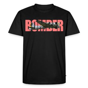 bombardier B-17 Forteresse volante - T-shirt Premium bio Homme - noir - Devant - Nico (187cm)