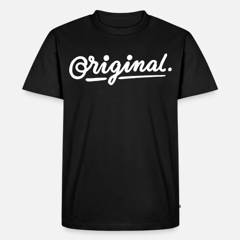 Original - Männer Premium Bio T-Shirt - Schwarz