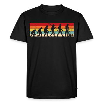 Vintage Evolution - Gardener - Men's Premium Organic T-Shirt - black - Front - Nico (187cm)
