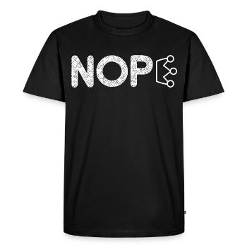 Pas de mouvement des rois Pas de rois avec la couronne du roi - T-shirt Premium bio Homme - noir - Devant - Nico (187cm)