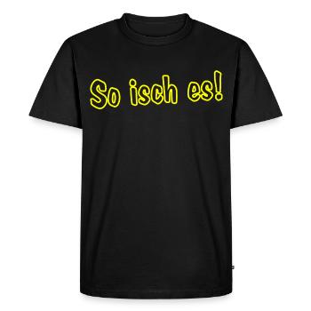 C’est comme ça ! - T-shirt Premium bio Homme - noir - Devant - Nico (187cm)