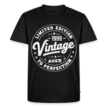Legend since 1999 Awesome since 1999 Retro 1999 - Men's Premium Organic T-Shirt - black - Front - Nico (187cm)