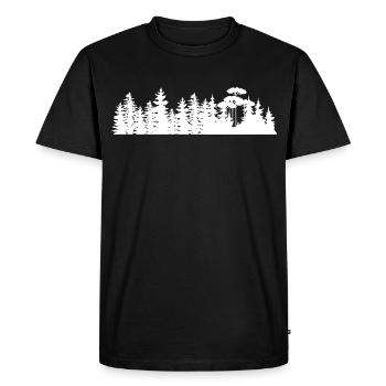 Forest Landscape Silhouettes Design - Men's Premium Organic T-Shirt - black - Front - Nico (187cm)