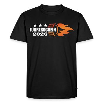 Permis de conduire dépassé en 2026 - Permis de conduire - T-shirt Premium bio Homme - noir - Devant - Nico (187cm)