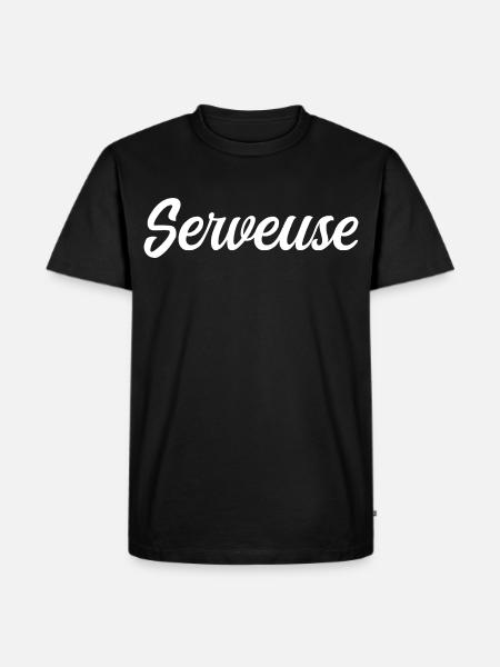 Serveuse  - T-shirt Premium bio Homme - noir