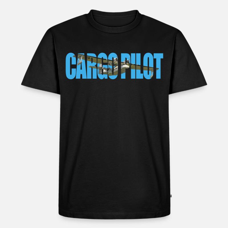 Cargo pilot PBY Catalina - Männer Premium Bio T-Shirt - Schwarz
