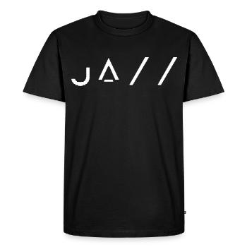 Jazz Minimaliste - Cadeau Jazz pour musicien  - T-shirt Premium bio Homme - noir - Devant - Nico (187cm)