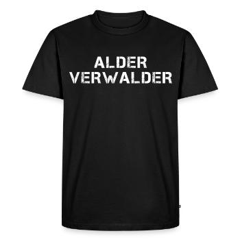 ALDER VERWALDER Hessisch Spruch Hessen - T-shirt Premium bio Homme - noir - Devant - Nico (187cm)