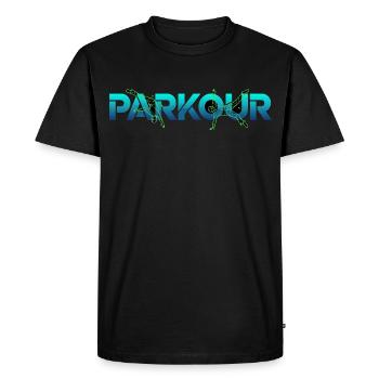 Parkour Freerunning Sport - T-shirt Premium bio Homme - noir - Devant - Nico (187cm)