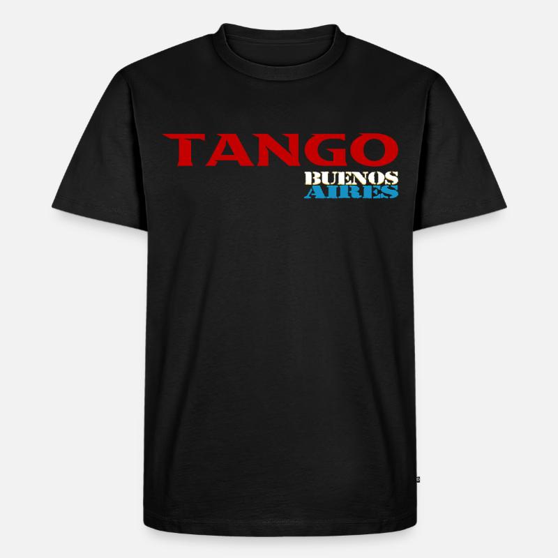 Tango - Männer Premium Bio T-Shirt - Schwarz