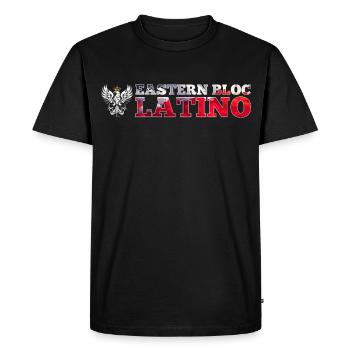 Bloc de l’Est Latino Pole Pologne Aigle Blanc Cadeau - T-shirt Premium bio Homme - noir - Devant - Nico (187cm)