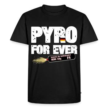 Pyro pour toujours - T-shirt Premium bio Homme - noir - Devant - Nico (187cm)