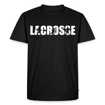 Joueurs de crosse - T-shirt Premium bio Homme - noir - Devant - Nico (187cm)