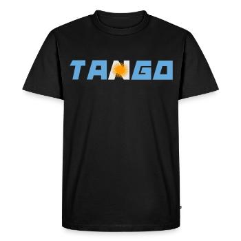 tango - Men's Premium Organic T-Shirt - black - Front - Nico (187cm)