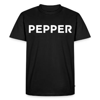 Pepper Is Your Name Original Oldschool Années 90 - T-shirt Premium bio Homme - noir - Devant - Nico (187cm)