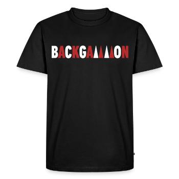 backgammon - Men's Premium Organic T-Shirt - black - Front - Nico (187cm)