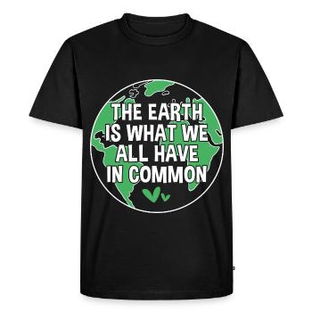 Jour de la Terre - T-shirt Premium bio Homme - noir - Devant - Nico (187cm)