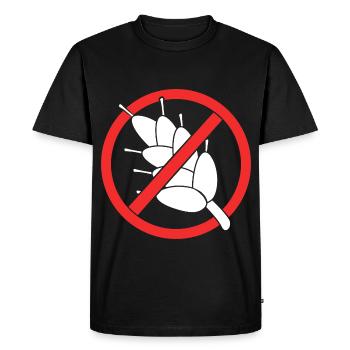 Maladie cœliaque sans gluten - T-shirt Premium bio Homme - noir - Devant - Nico (187cm)