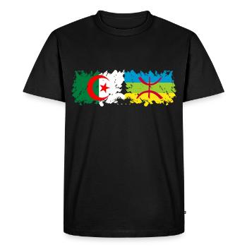 Algérie Kabylie - T-shirt Premium bio Homme - noir - Devant - Nico (187cm)