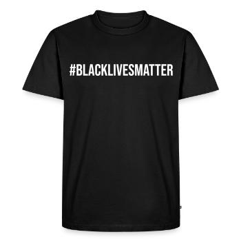 # BLACK LIVES MATTER - Men's Premium Organic T-Shirt - black - Front - Nico (187cm)