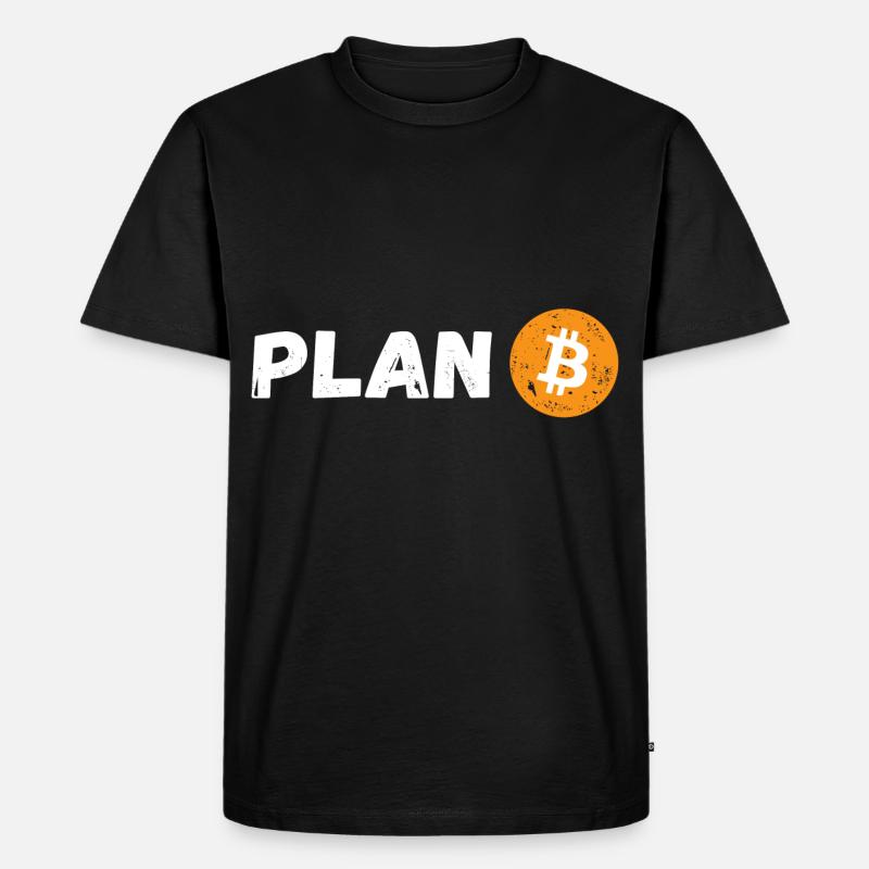 PLAN B - Männer Premium Bio T-Shirt - Schwarz