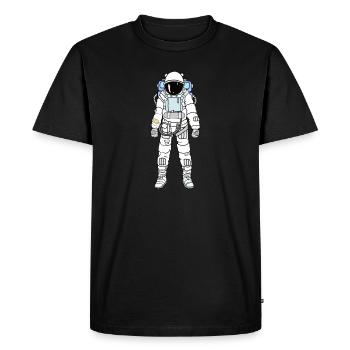 Cosmos astronaute - T-shirt Premium bio Homme - noir - Devant - Nico (187cm)