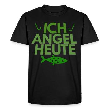 Je ange aujourd'hui - T-shirt Premium bio Homme - noir - Devant - Nico (187cm)