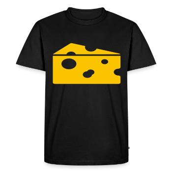 fromage - T-shirt Premium bio Homme - noir - Devant - Nico (187cm)