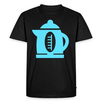 chauffe-eau - T-shirt Premium bio Homme - noir - Devant - Nico (187cm)