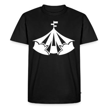 Cirque - T-shirt Premium bio Homme - noir - Devant - Nico (187cm)