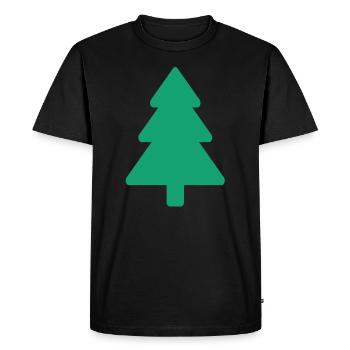 Sapin de Noël - T-shirt Premium bio Homme - noir - Devant - Nico (187cm)