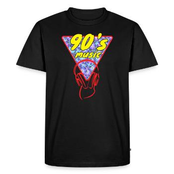 90'S music - T-shirt Premium bio Homme - noir - Devant - Nico (187cm)