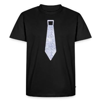 Attacher - T-shirt Premium bio Homme - noir - Devant - Nico (187cm)