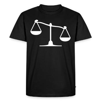 Balance - T-shirt Premium bio Homme - noir - Devant - Nico (187cm)