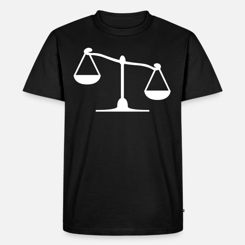 Vægt - Herre Premium økologisk T-shirt - sort