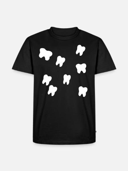 teeth - Men's Premium Organic T-Shirt - black