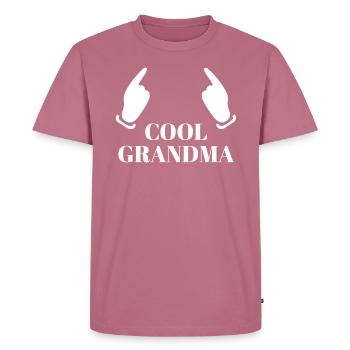 Cool Grandma - Männer Premium Bio T-Shirt - Mauve - Vorne - Nico (187cm)