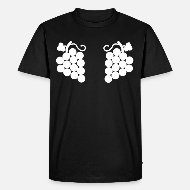 Trauben - Männer Premium Bio T-Shirt - Schwarz