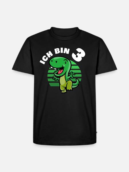 ICH BIN 3 - Männer Premium Bio T-Shirt - Schwarz