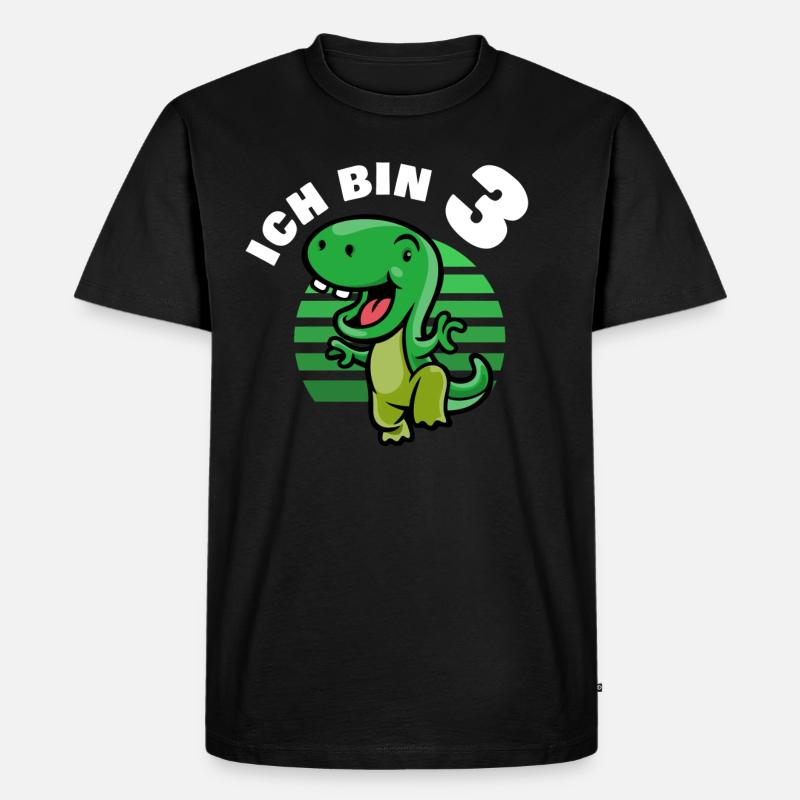 ICH BIN 3 - Männer Premium Bio T-Shirt - Schwarz