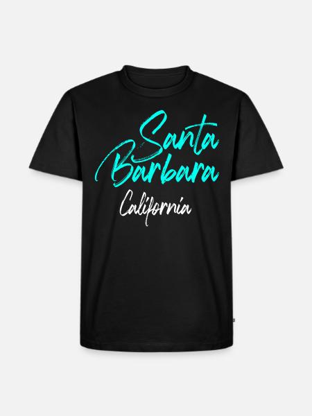 Santa Barbara California - Men's Premium Organic T-Shirt - black