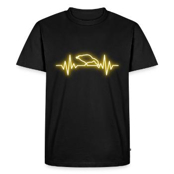 Duck - Men's Premium Organic T-Shirt - black - Front - Nico (187cm)