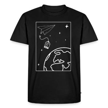 Faire du thé pas la guerre Paix Paix Mondiale Paix - T-shirt Premium bio Homme - noir - Devant - Nico (187cm)