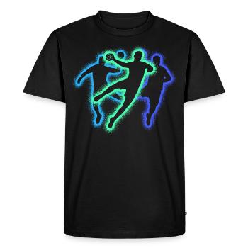 Handball Joueurs Handball Garçons Handball - T-shirt Premium bio Homme - noir - Devant - Nico (187cm)