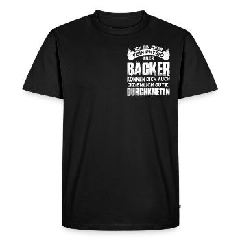 Baker Sayings / Bakers Shirts / Best Baker - Men's Premium Organic T-Shirt - black - Front - Nico (187cm)