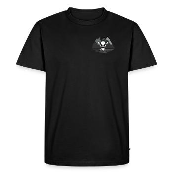 LOGO - T-shirt Premium bio Homme - noir - Devant - Nico (187cm)
