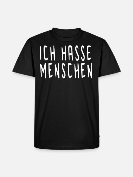 I hate people - Men's Premium Organic T-Shirt - black